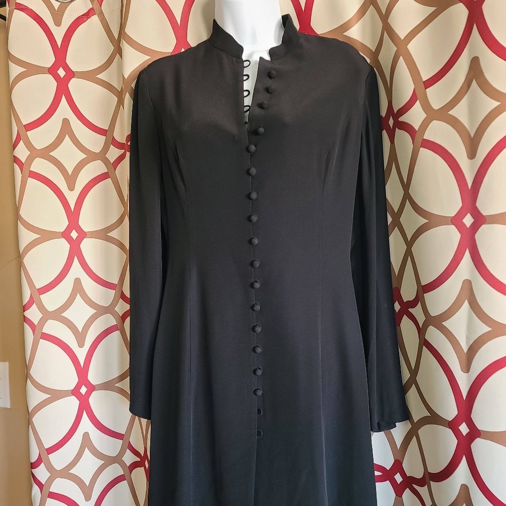 Ralph Lauren Button Front Long Sleeve Dress